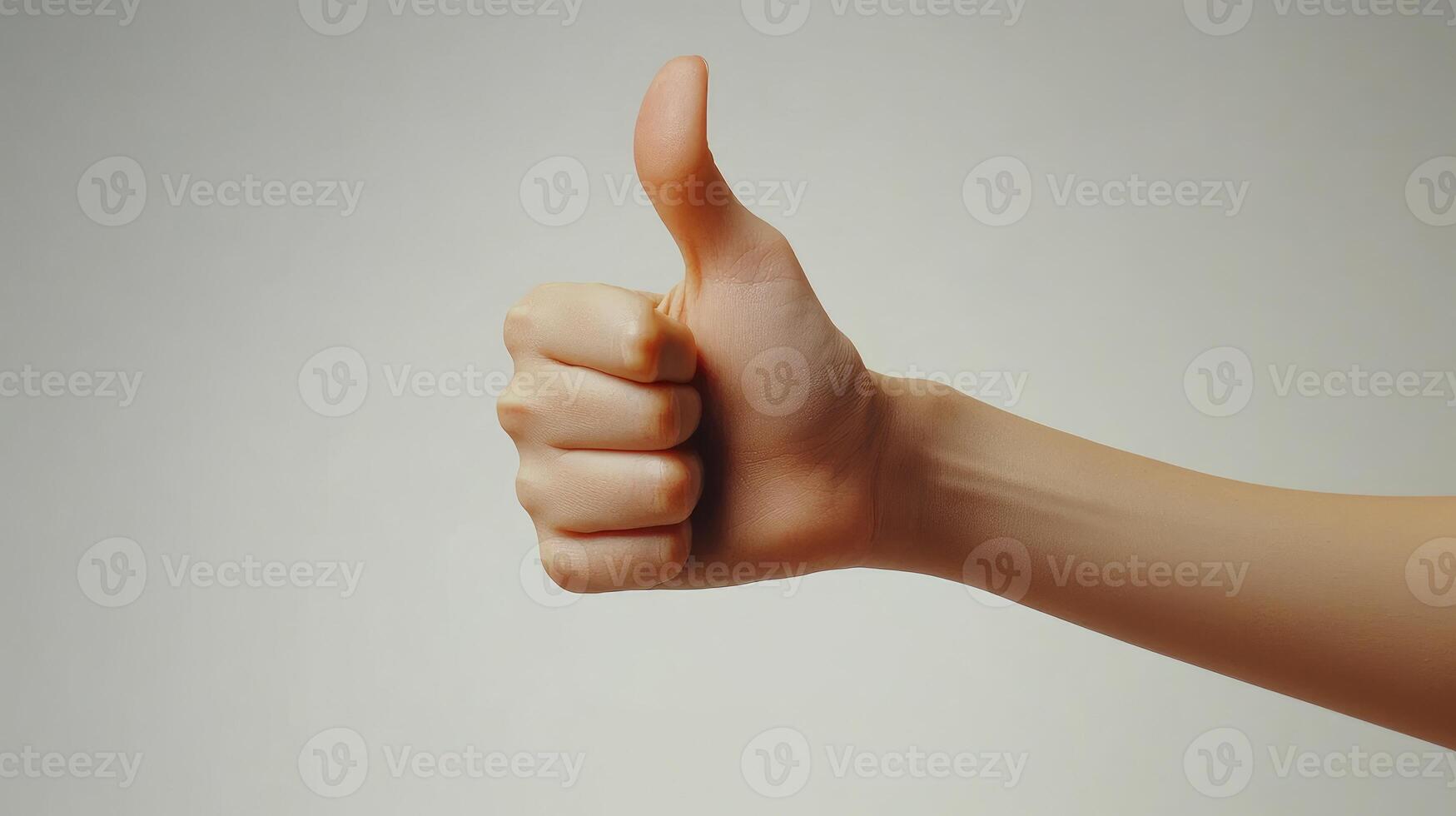 A Hand Giving a Thumbs Up Gesture photo