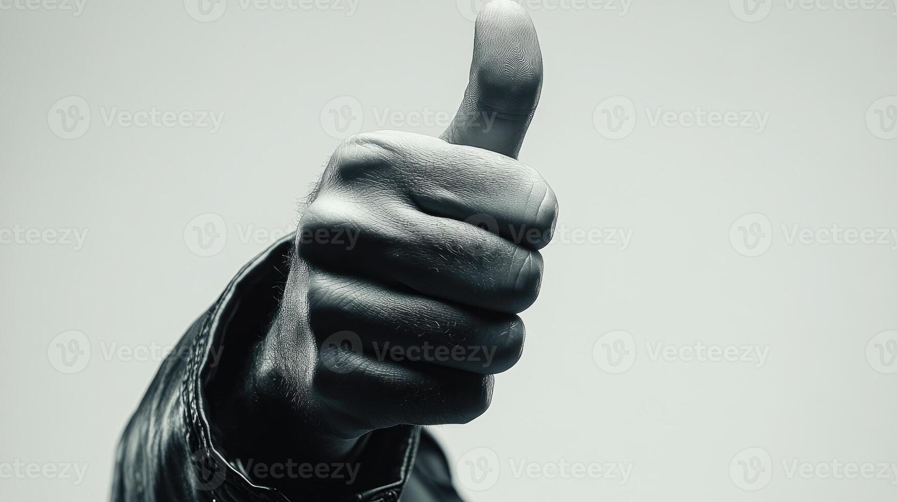 Close-up of a Hand Giving a Thumbs-up Gesture photo