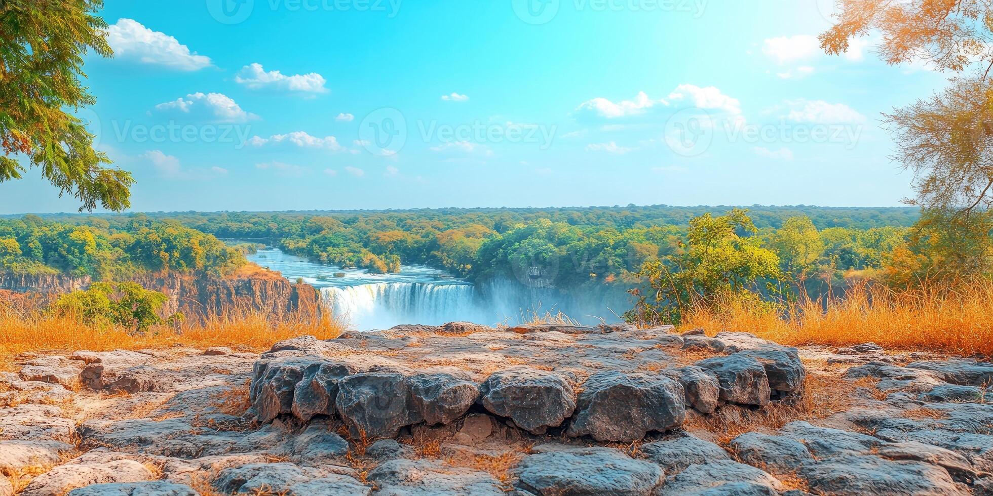 View of Victoria Falls From the Cliffside photo