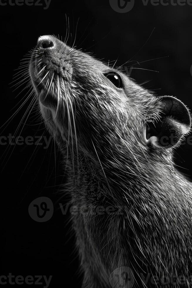 portrait studio photograph of agouti photo