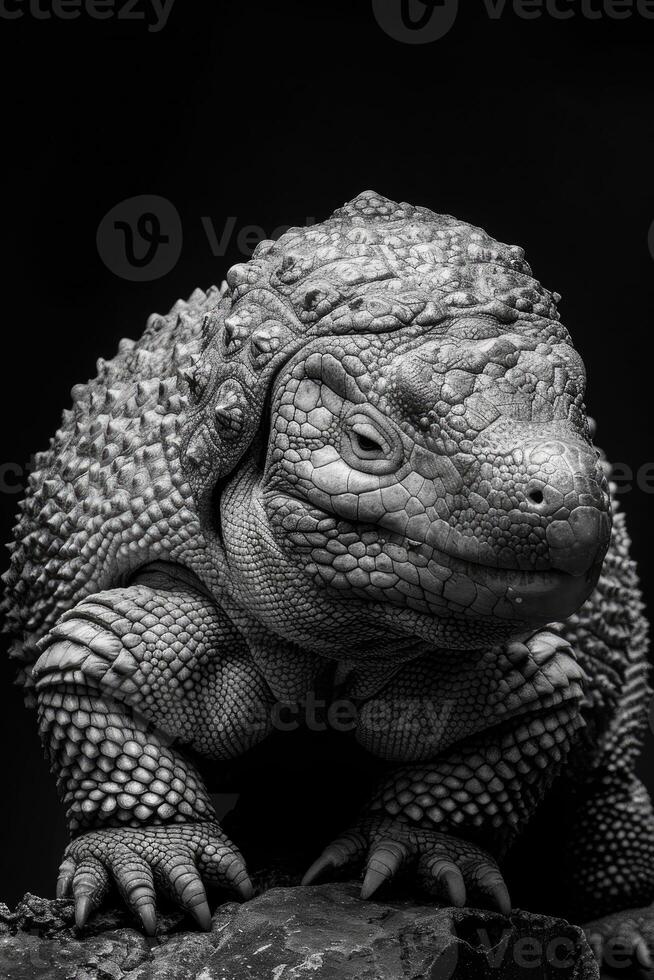 portrait studio photograph of glyptodon photo