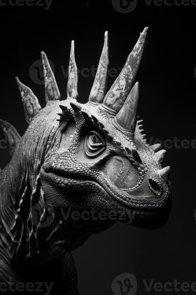 portrait studio photograph of kentrosaurus photo