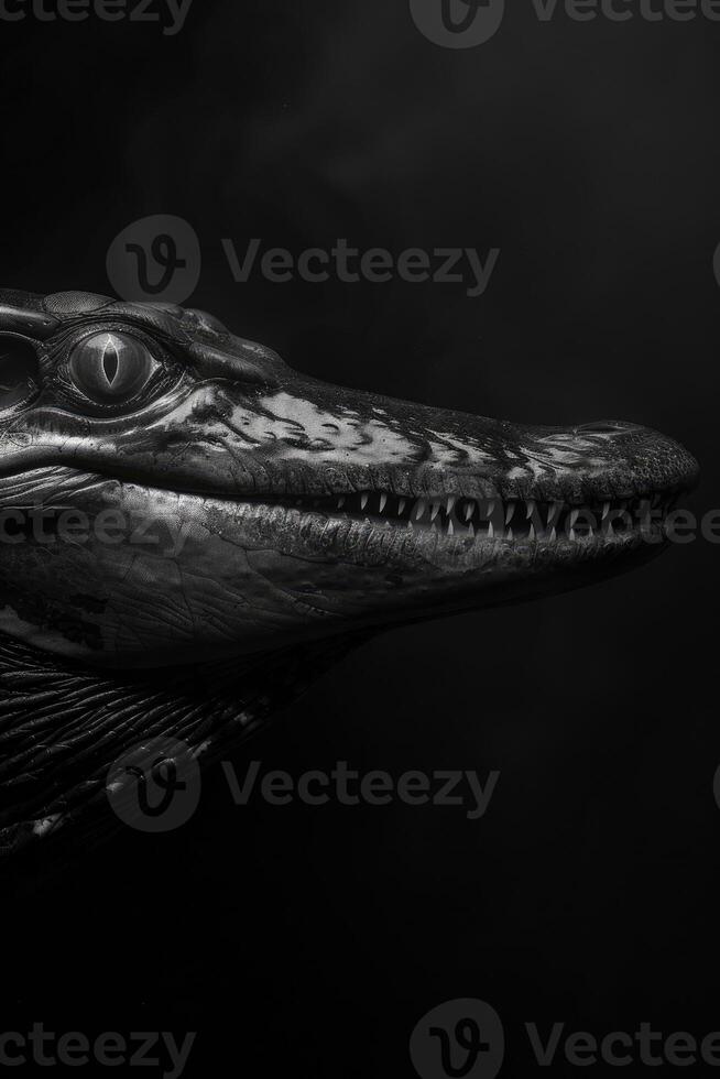 portrait studio photograph of liopleurodon photo