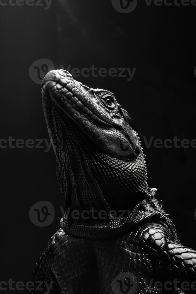 portrait studio photograph of trachodon photo