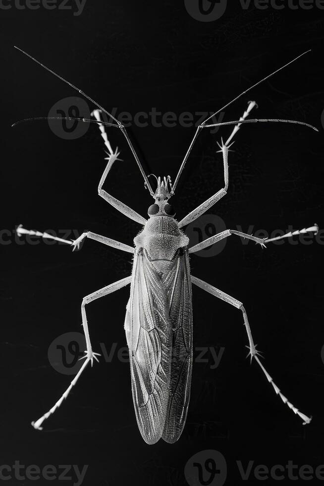 portrait studio photograph of assassin bug photo
