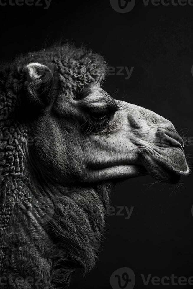 portrait studio photograph of camel photo