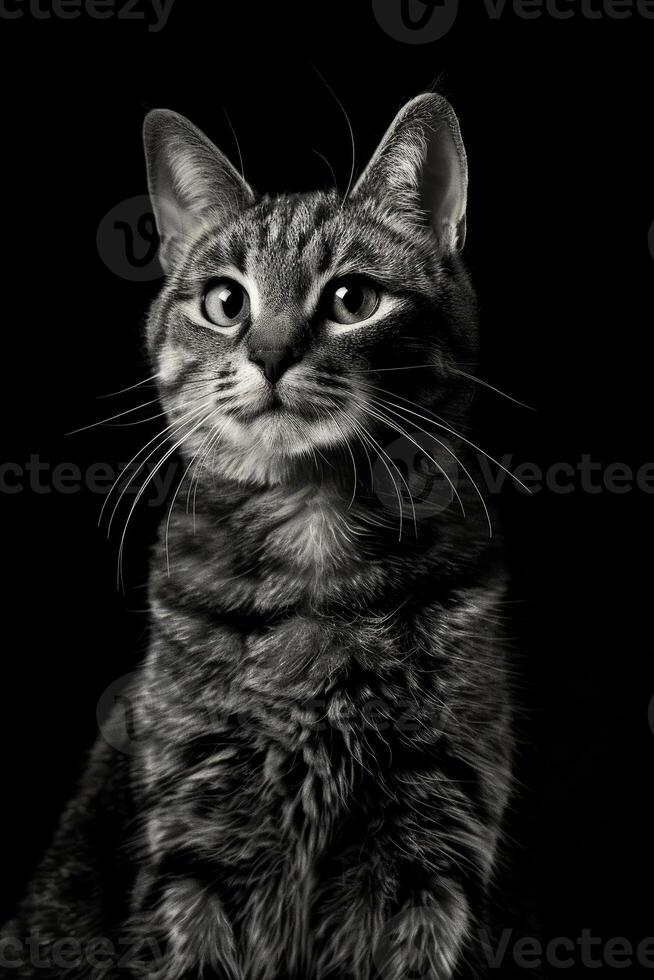 portrait studio photograph of cat photo