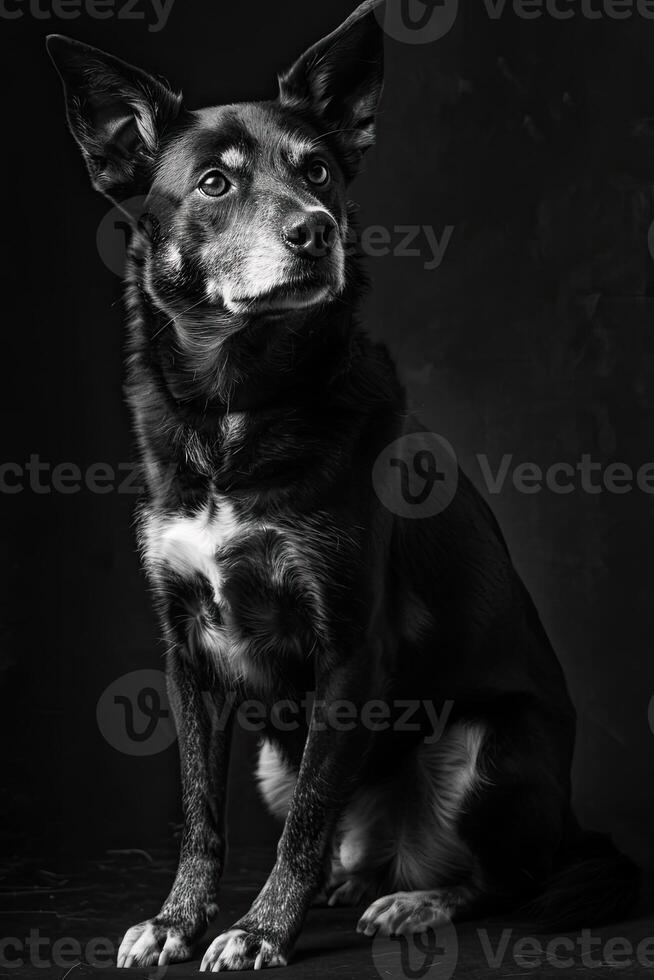 portrait studio photograph of dingo photo