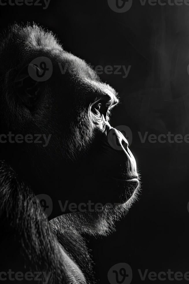 portrait studio photograph of endangered species photo