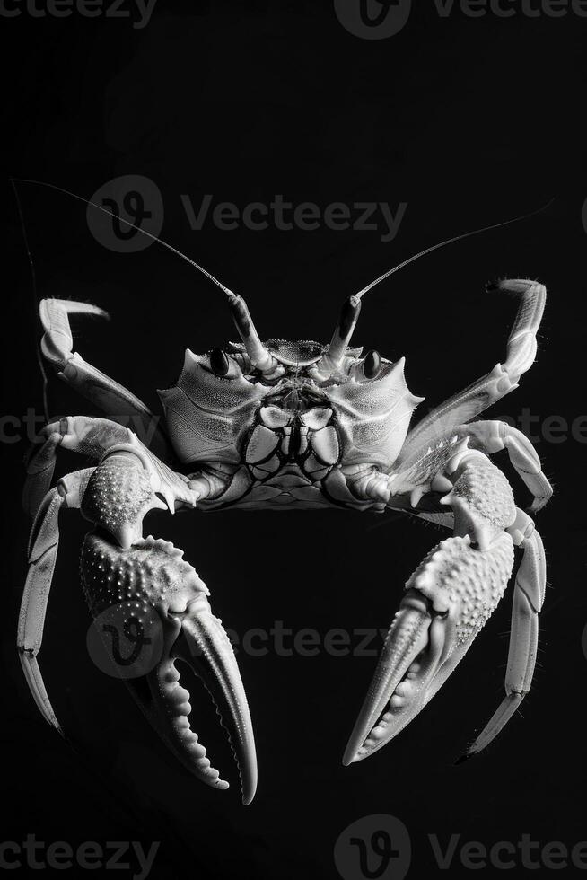 portrait studio photograph of fiddler crab photo