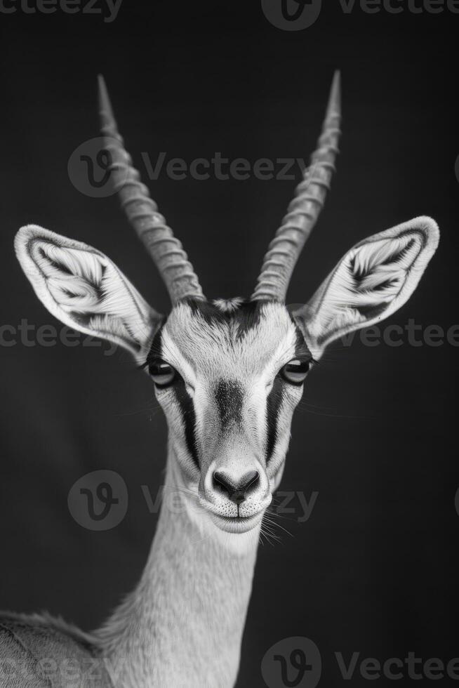 portrait studio photograph of gazelle photo