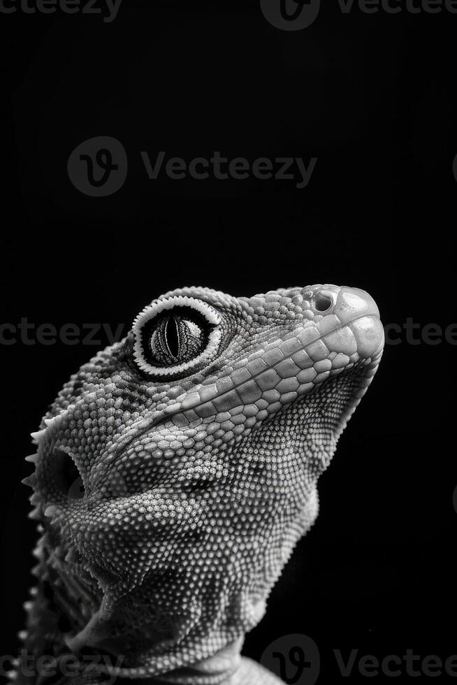 portrait studio photograph of gecko photo