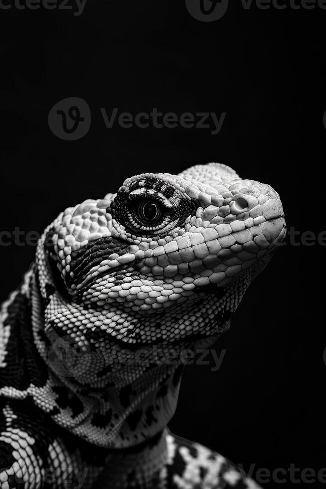 portrait studio photograph of gila monster photo