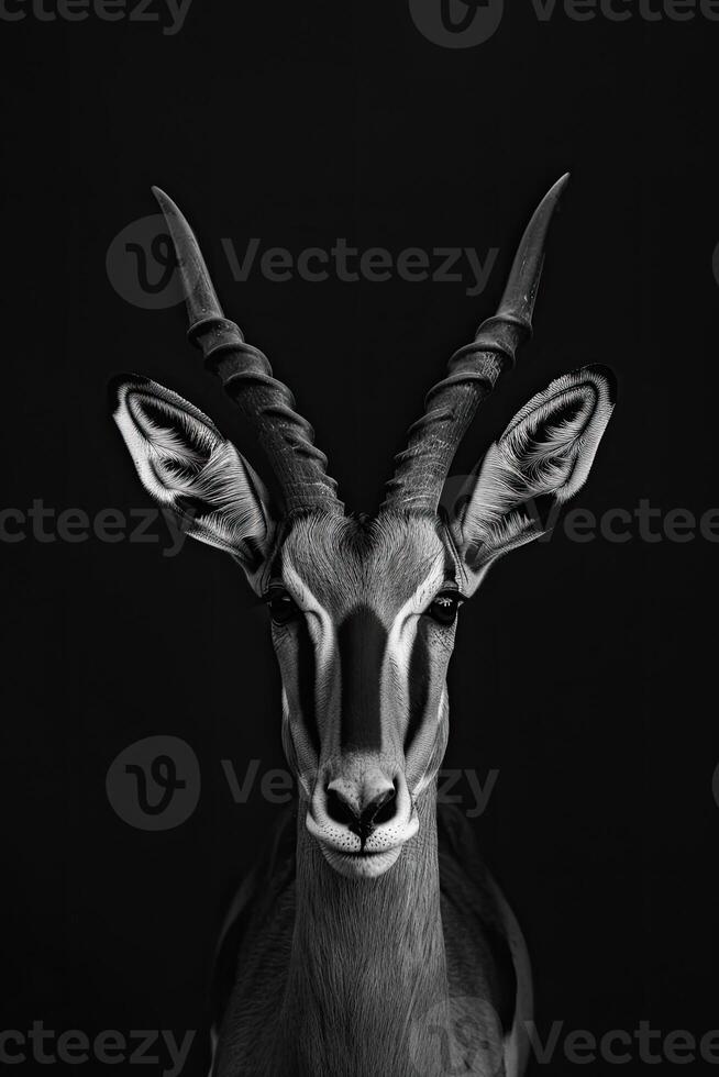 portrait studio photograph of impala photo