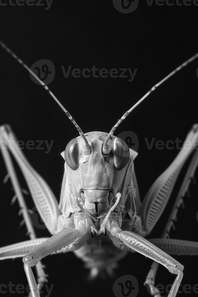 portrait studio photograph of katydid photo