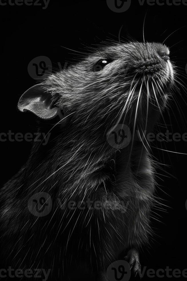 portrait studio photograph of lemming photo