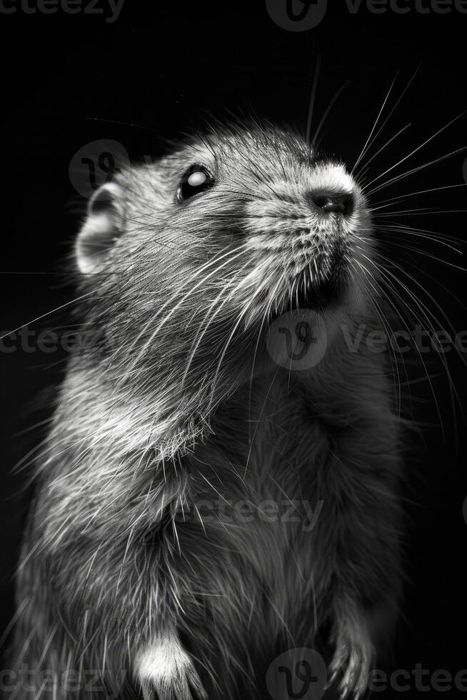 portrait studio photograph of lemming photo