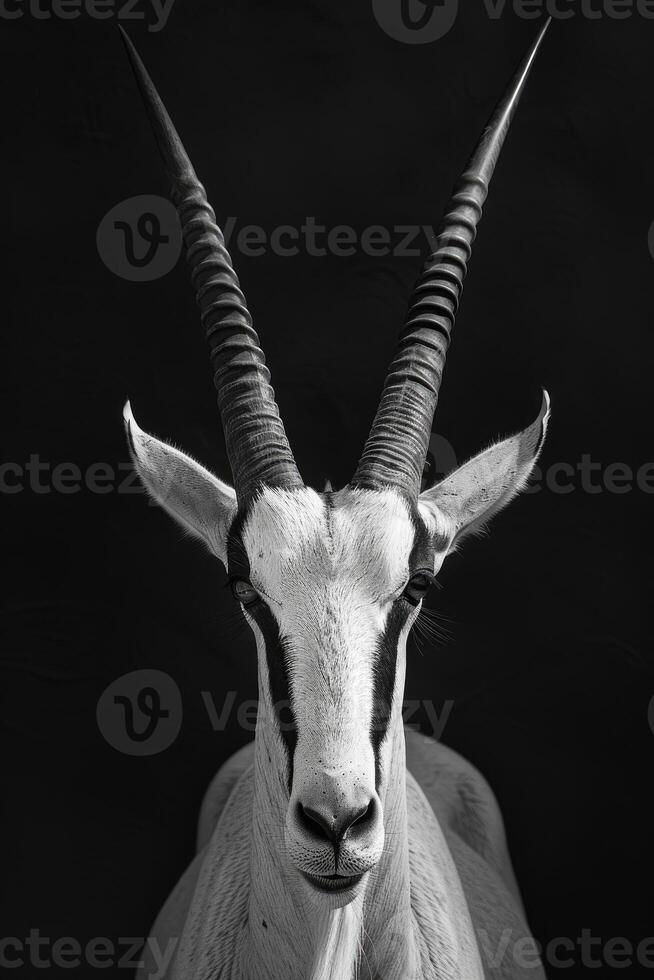 portrait studio photograph of oryx photo