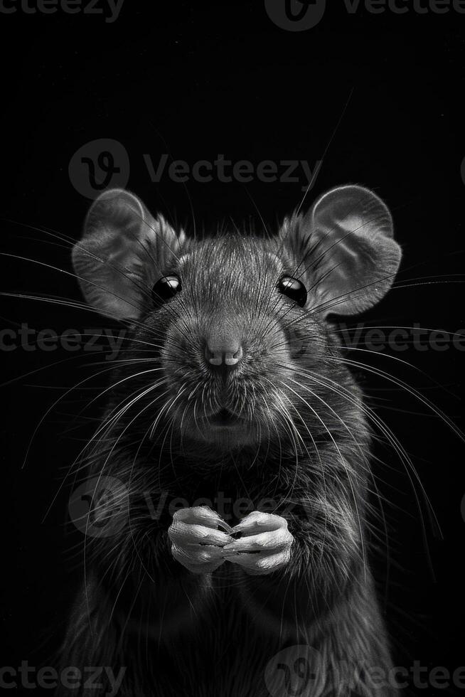 portrait studio photograph of placental mammals photo