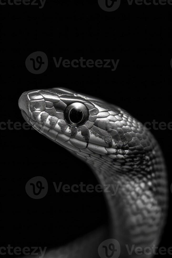portrait studio photograph of slow worm photo