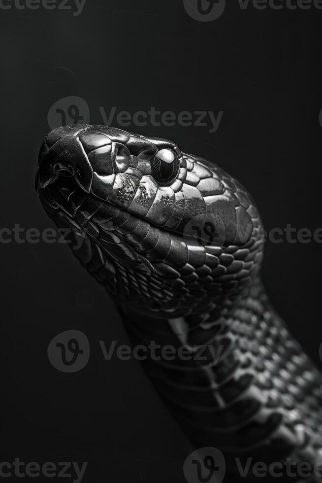 portrait studio photograph of snake photo