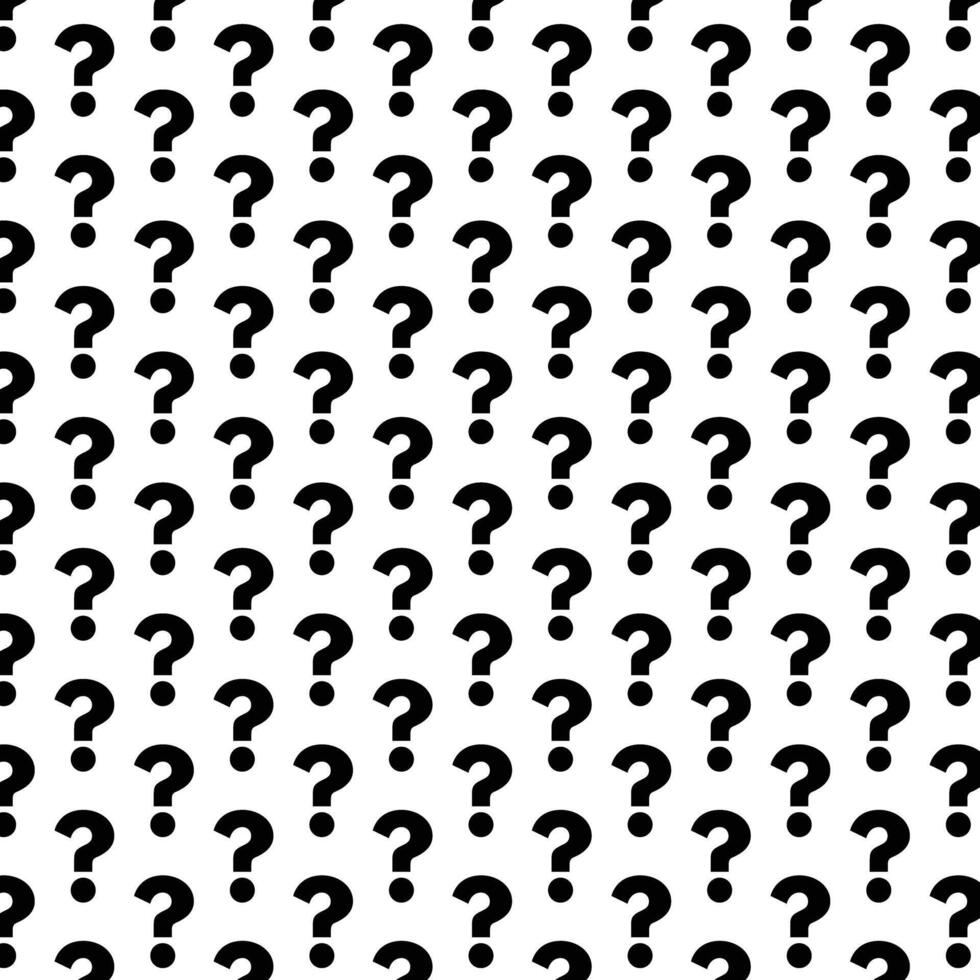 Question mark pattern on white background . Question mark background . illustration vector