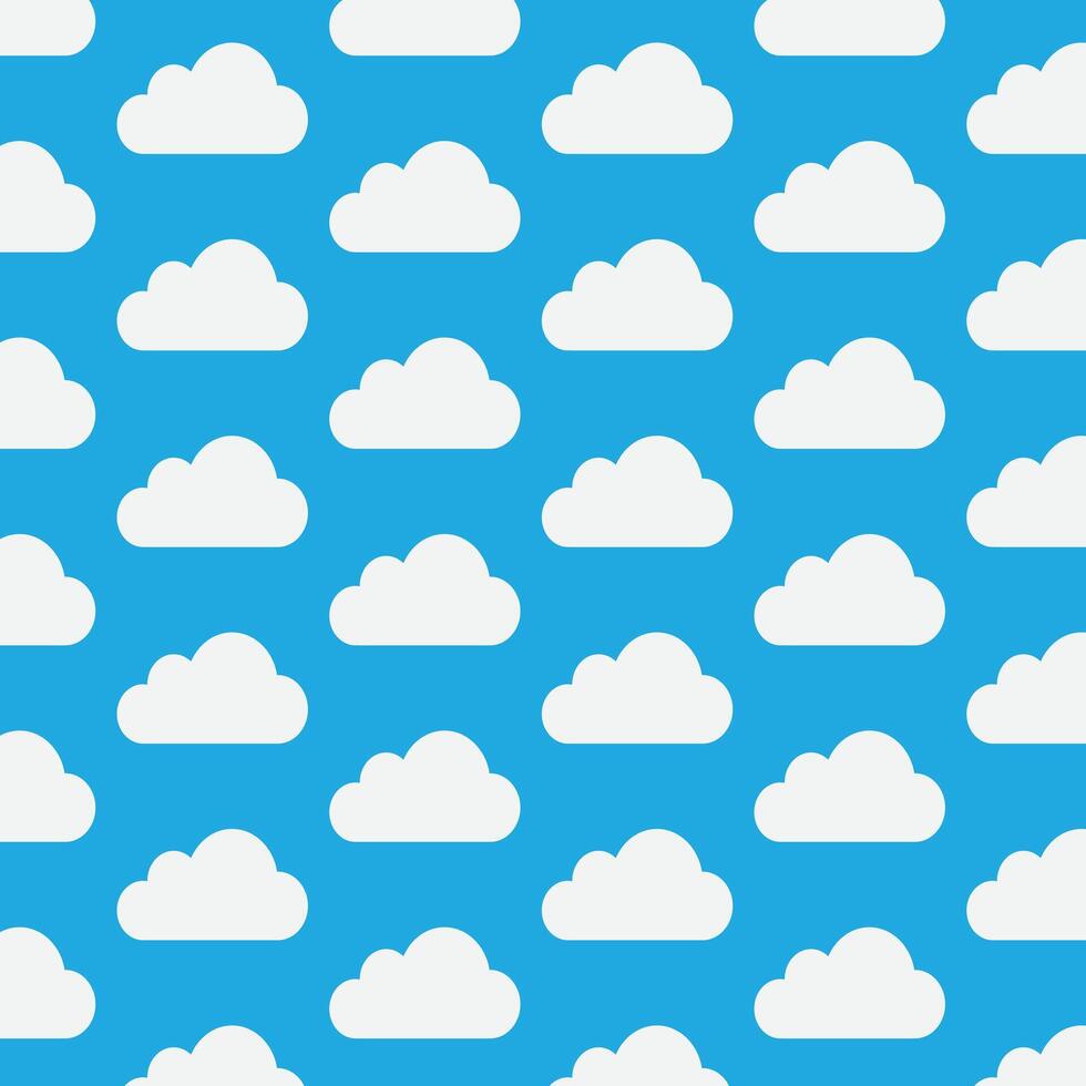 Cloud pattern on blue background . Cloud background . Cloud wallpaper . illustration vector