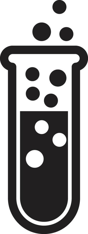 Test tube icon isolated on white background . Laboratory glassware icon . Chemical test tube icon vector