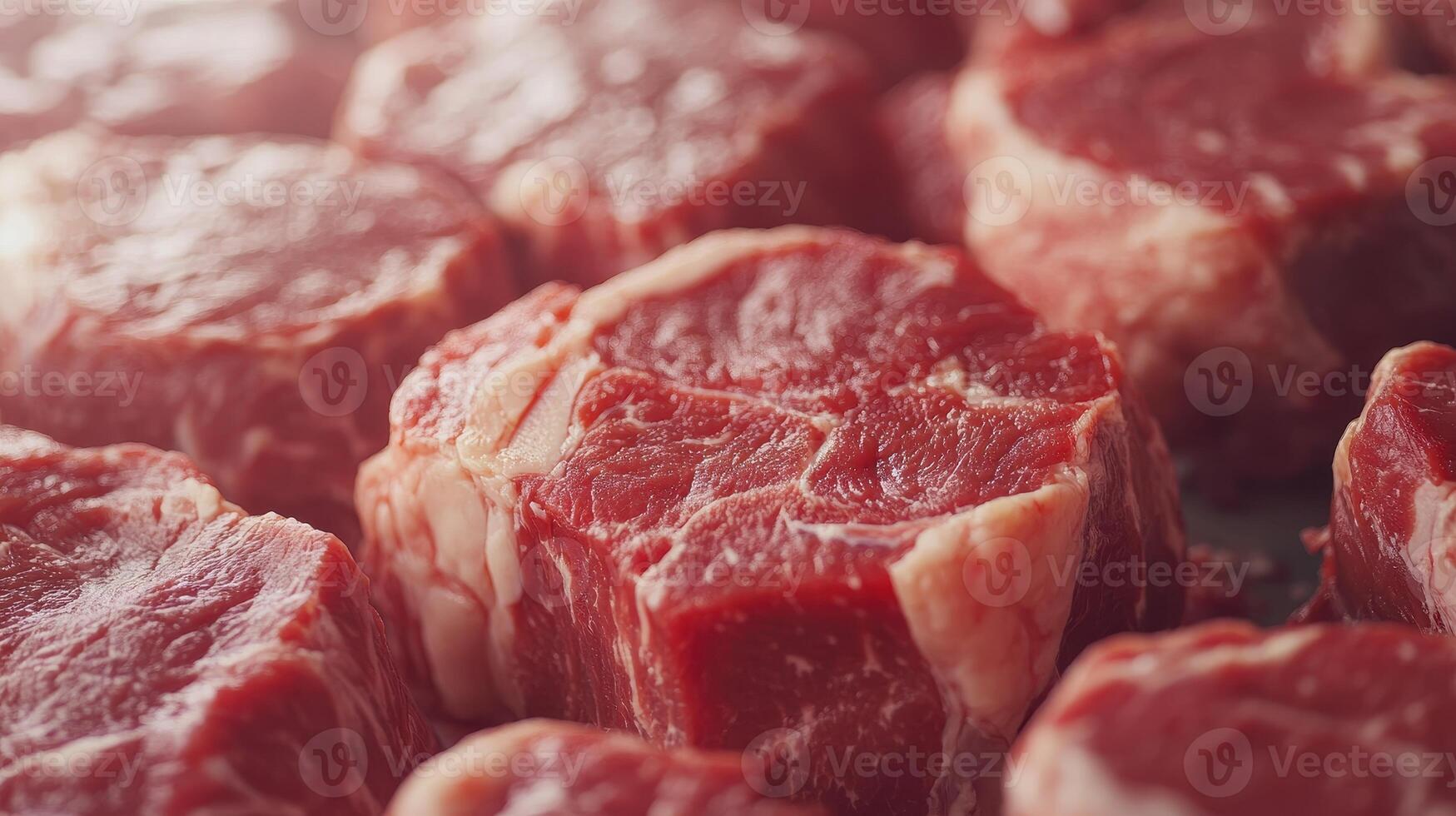 Freshly Cut Ribeye Steaks Ready for Grilling at a Summer Barbecue Gathering Outdoors photo