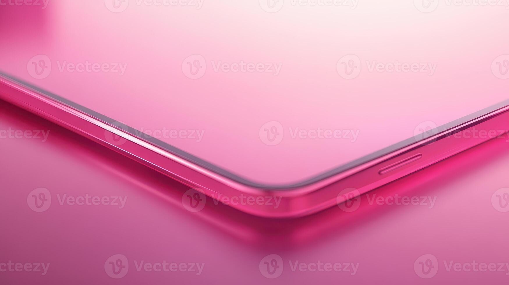 Close-Up View of a Glossy Pink Smartphone on a Smooth Pink Surface During Daylight photo