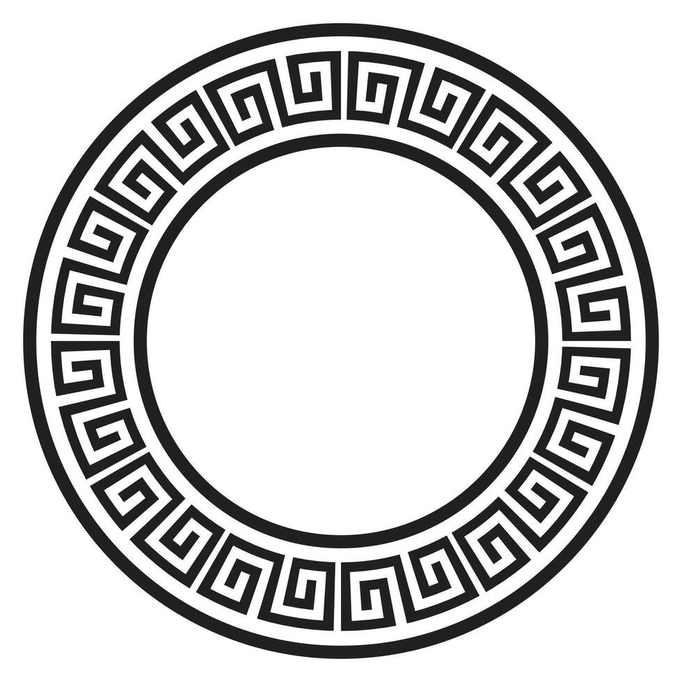 ancient motif circle vector