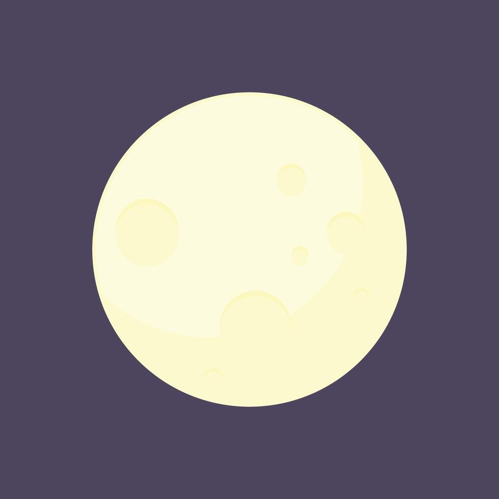 full moon illustration vector