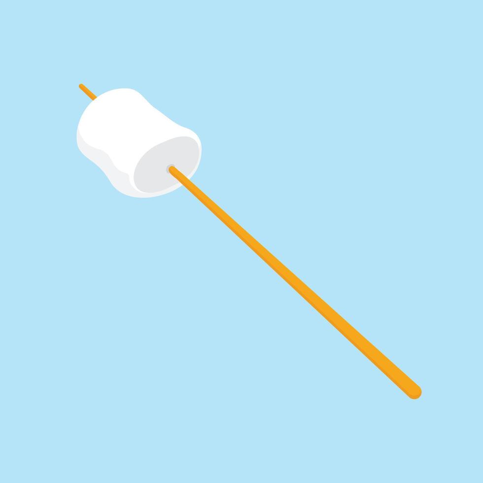 roasted marshmallow illustration vector