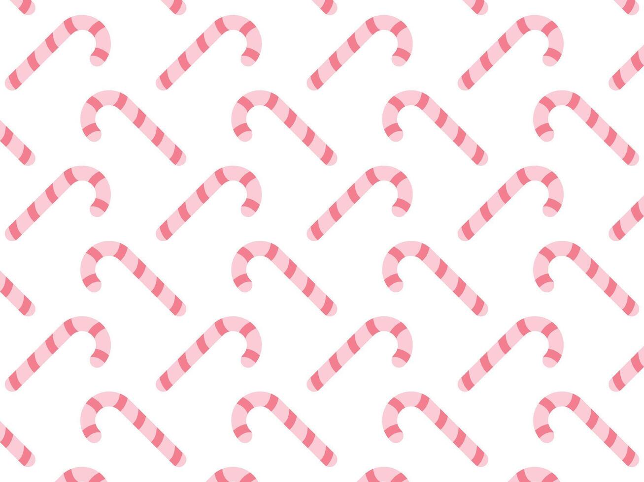Seamless candy cane pattern background design vector