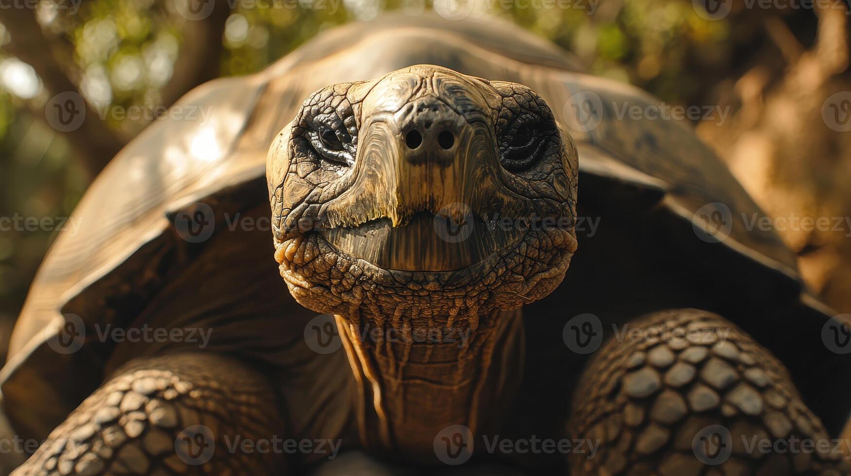 Close-up of a tortoise in a natural habitat during daylight hours photo