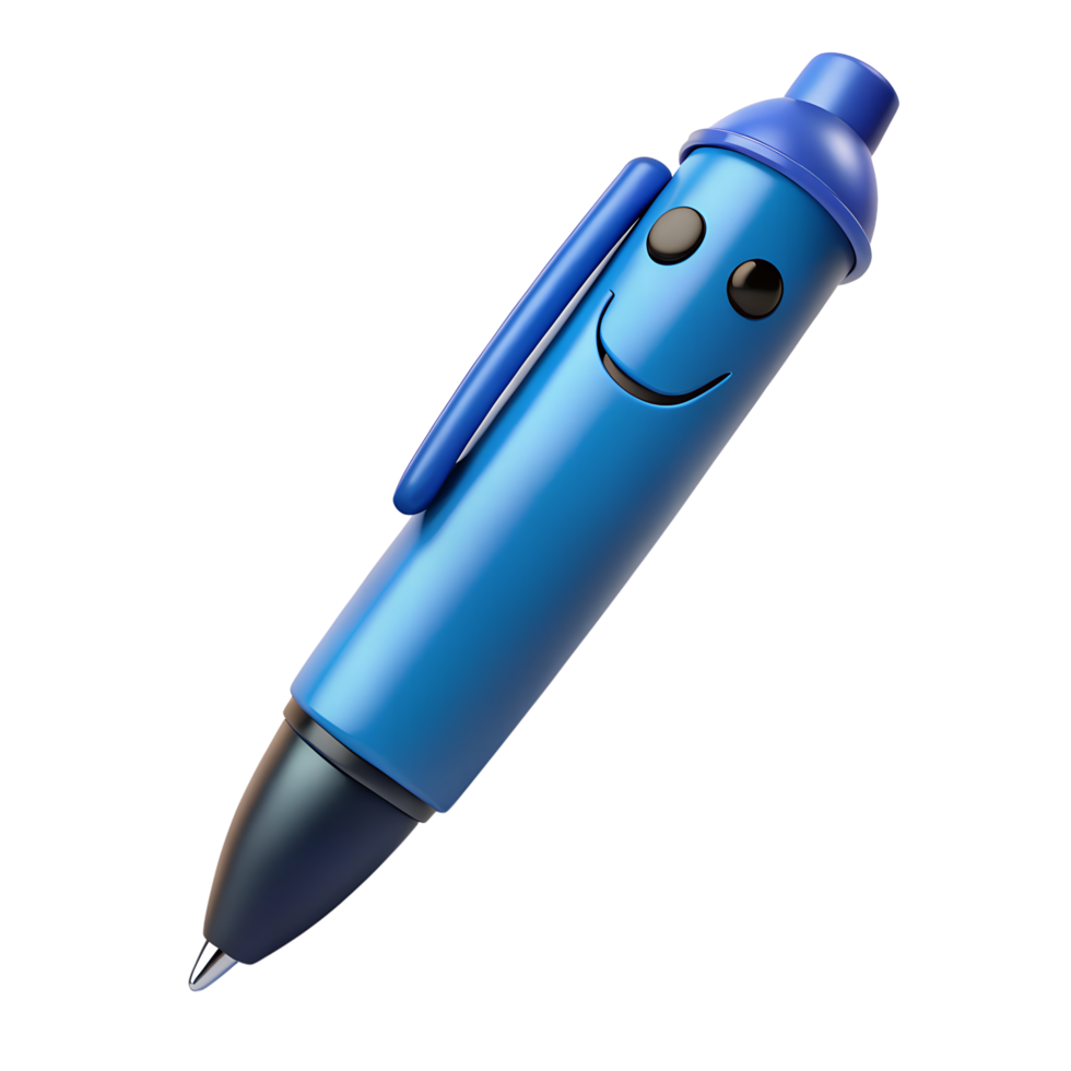 3D Pen smiling illustration. png