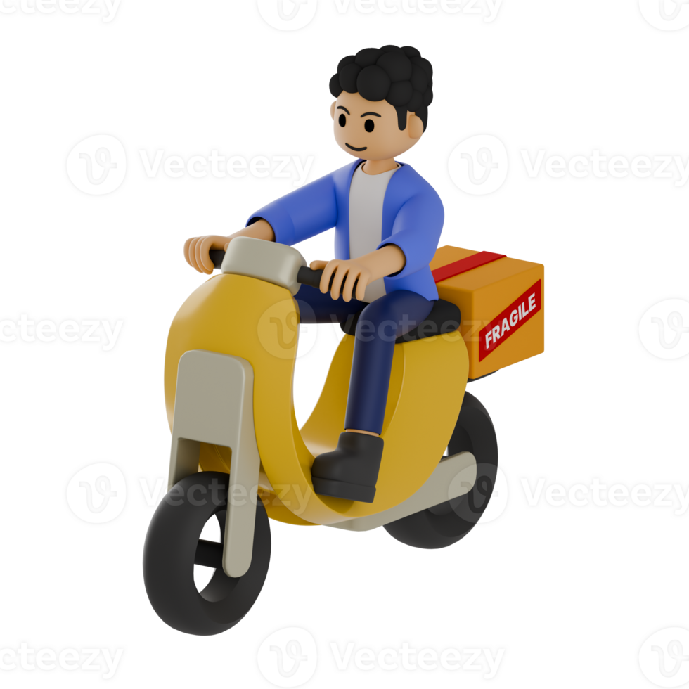 3d render delivery png