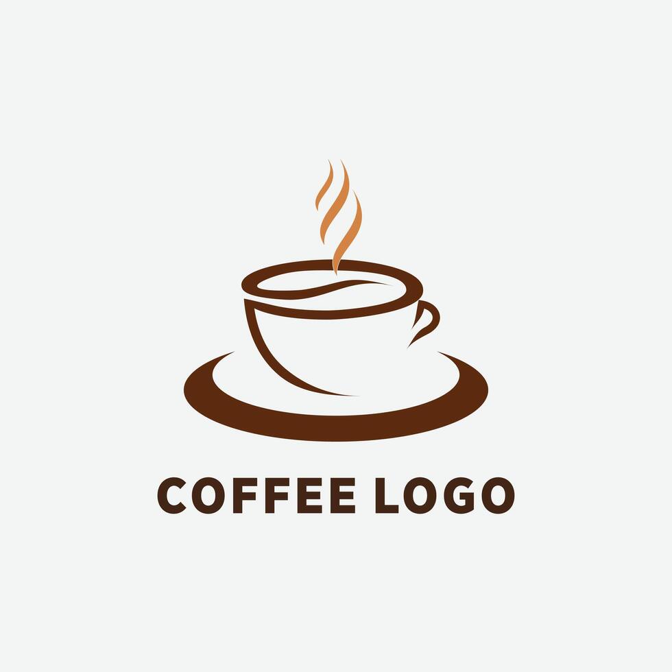 coffee lovers design element icon with creative unique concept idea vector