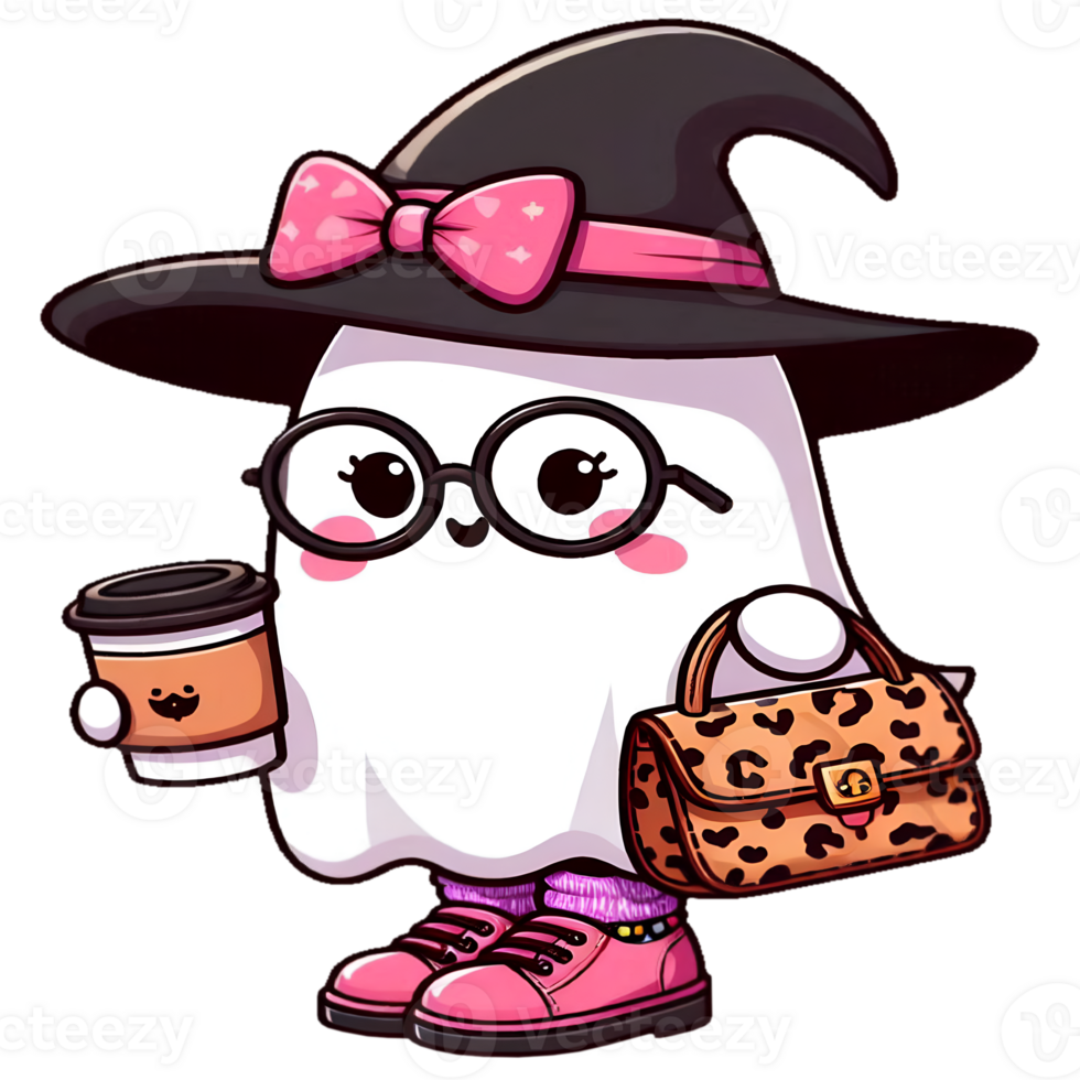 Adorable Ghost Witch png