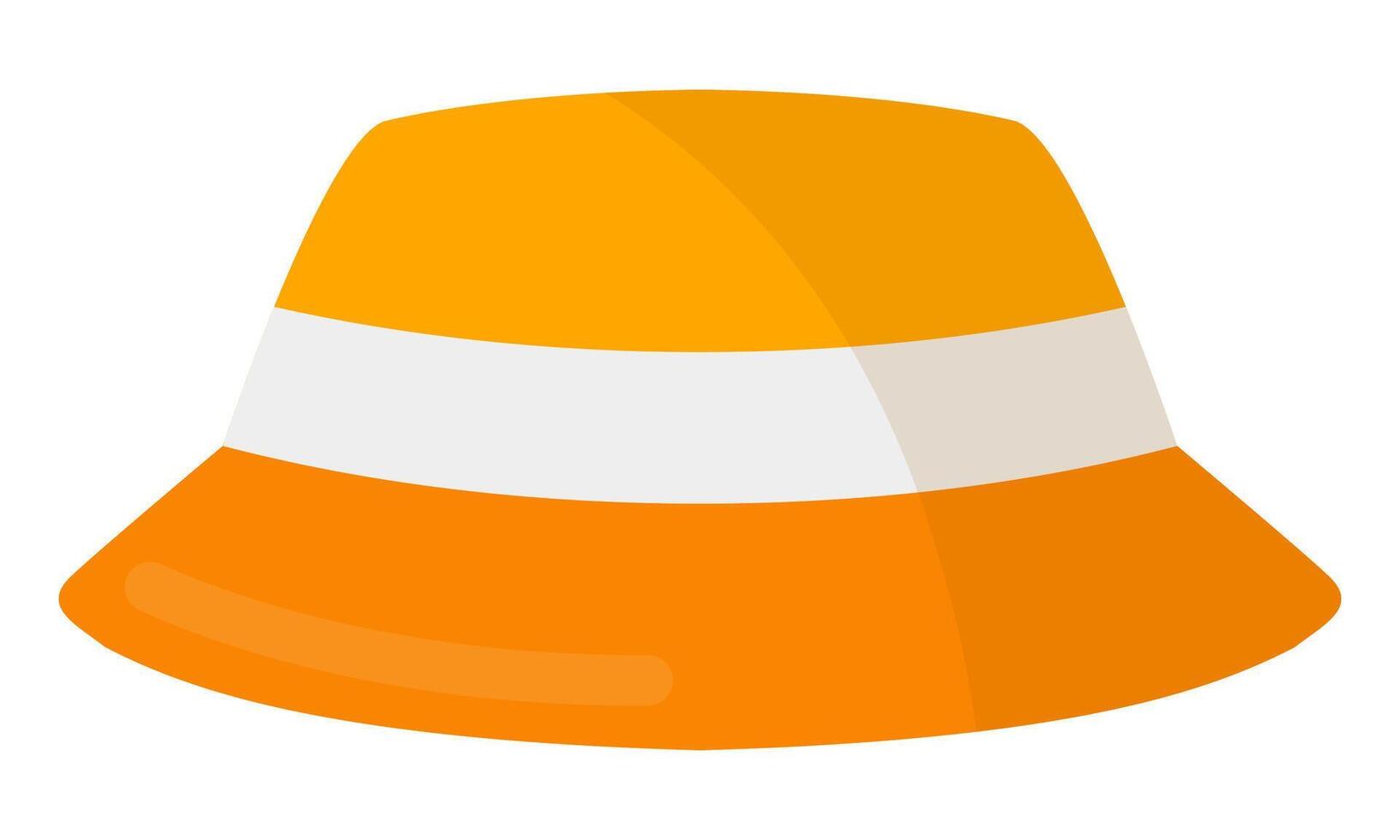 straw hat isolated on white background. vector