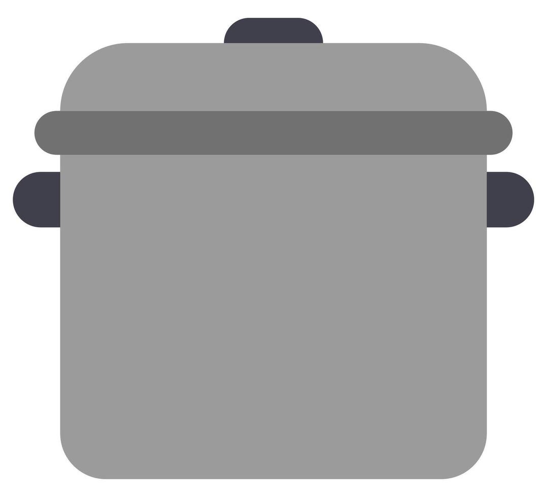 Cooking pan flat icon isolated on white background. vector