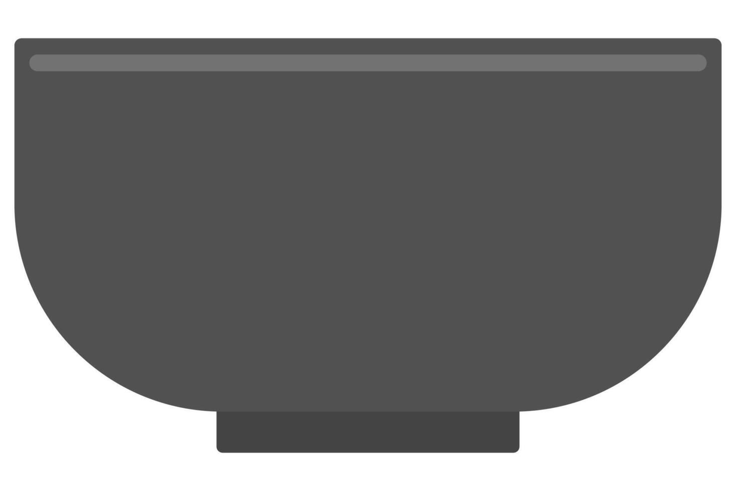 Bowl flat icon isolated on white background. vector