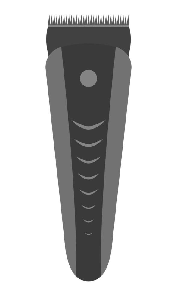 Hair and beard clipper trimmer flat icon isolated on a white background. vector