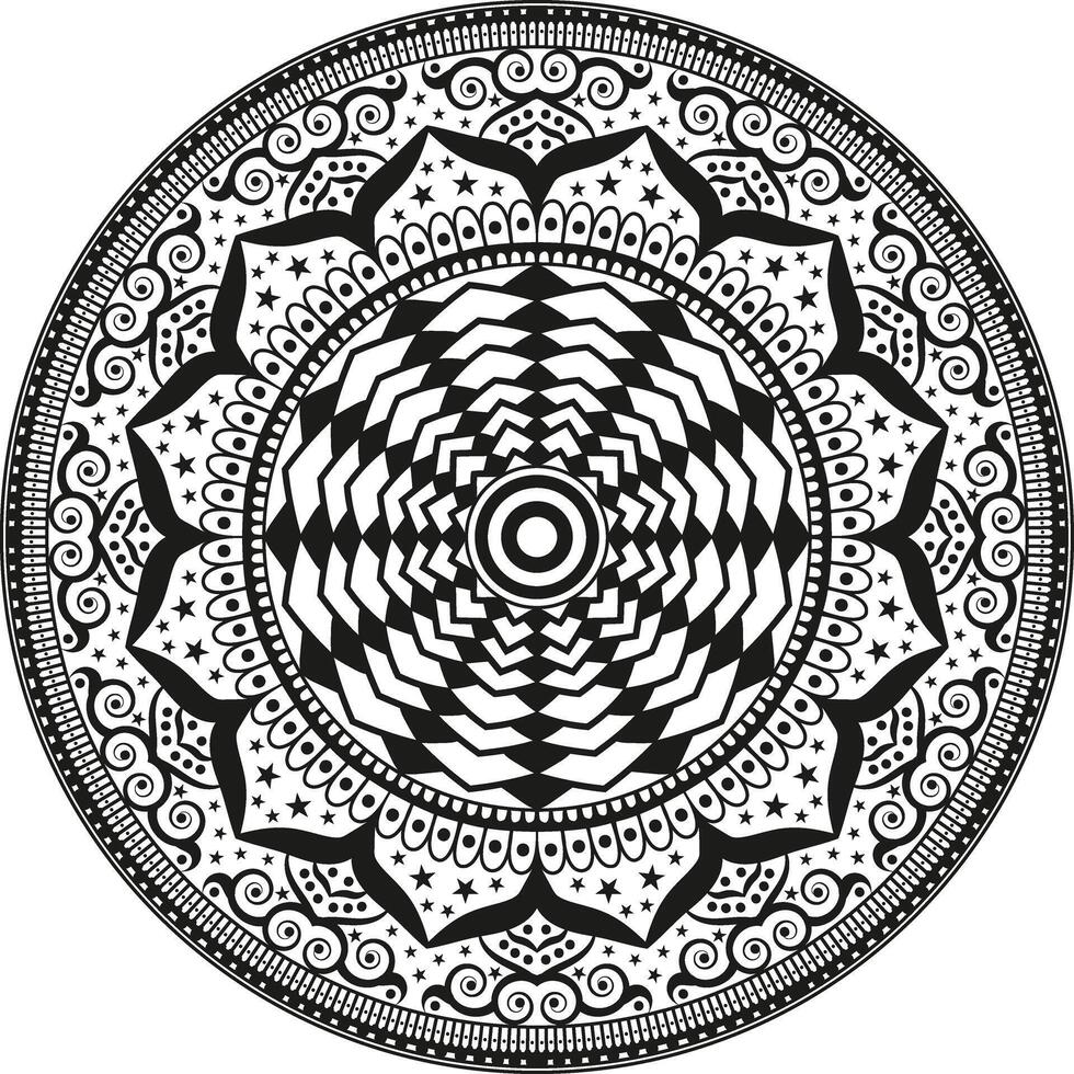 Floral Pattern Mandala vector