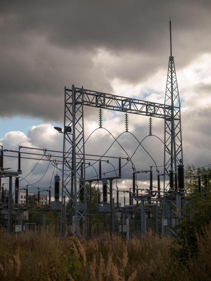 electric high voltage post photo
