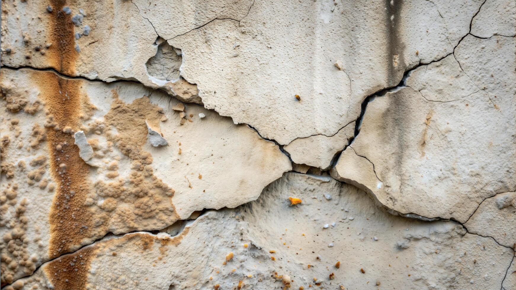 Texture of old cracked concrete wall photo