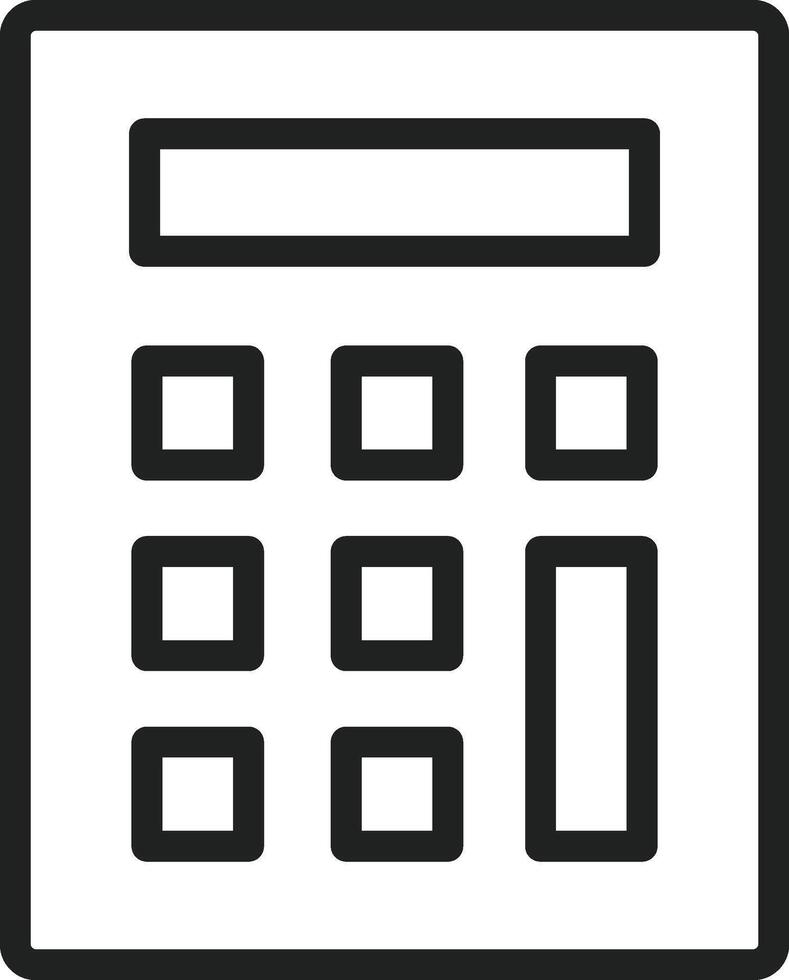 Calculator icon vector image. Suitable for mobile apps, web apps and print media.