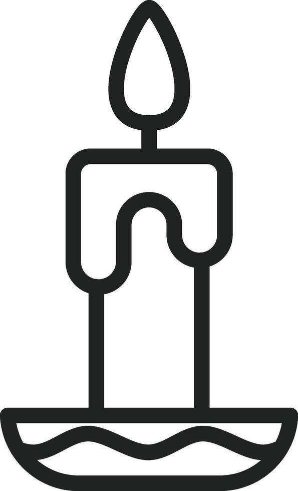 Candle icon vector image. Suitable for mobile apps, web apps and print media.