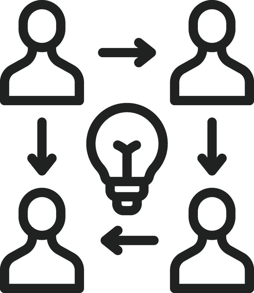 Collaborate icon vector image. Suitable for mobile apps, web apps and print media.