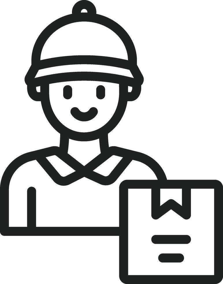 Courier icon vector image. Suitable for mobile apps, web apps and print media.
